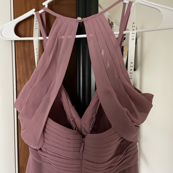 Azazie Aubrey Bridesmaid Dress Vintage Mauve - Picture 6 of 8